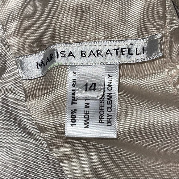 Marisa Baratelli 100% Thai Silk Strapless Dress and Cropped Jacket - Picture 14 of 17